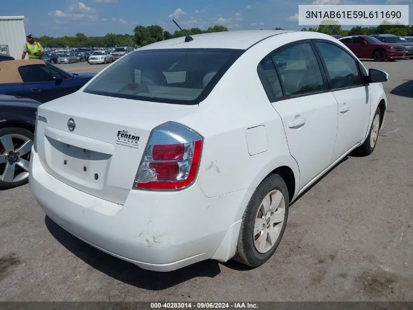 3N1AB61E59L611690 2009 Nissan Sentra 2.0