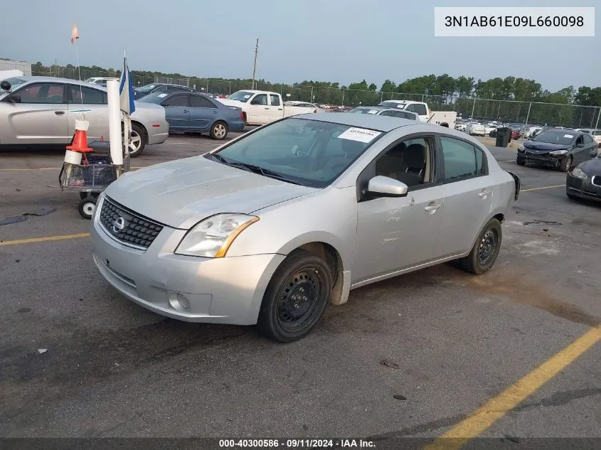 2009 Nissan Sentra 2.0S VIN: 3N1AB61E09L660098 Lot: 40300586