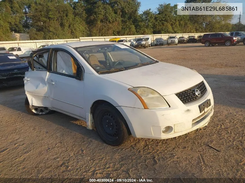 2009 Nissan Sentra 2.0/2.0S/2.0Sl VIN: 3N1AB61E29L685861 Lot: 40300624