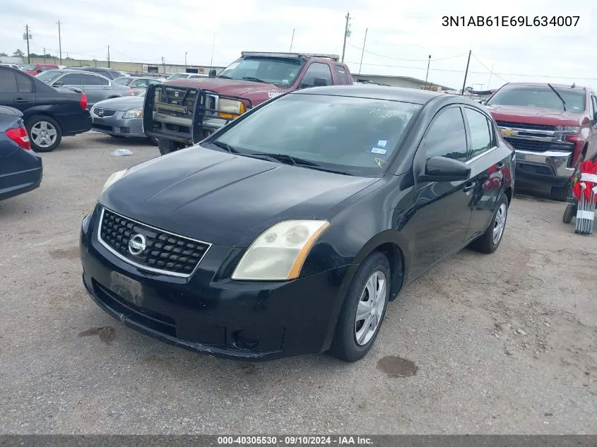 3N1AB61E69L634007 2009 Nissan Sentra 2.0