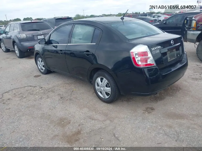 2009 Nissan Sentra 2.0 VIN: 3N1AB61E69L634007 Lot: 40305530