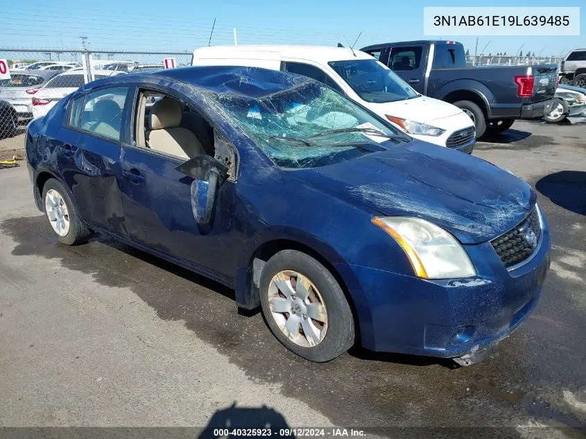 2009 Nissan Sentra 2.0/2.0S/2.0Sl VIN: 3N1AB61E19L639485 Lot: 40325923