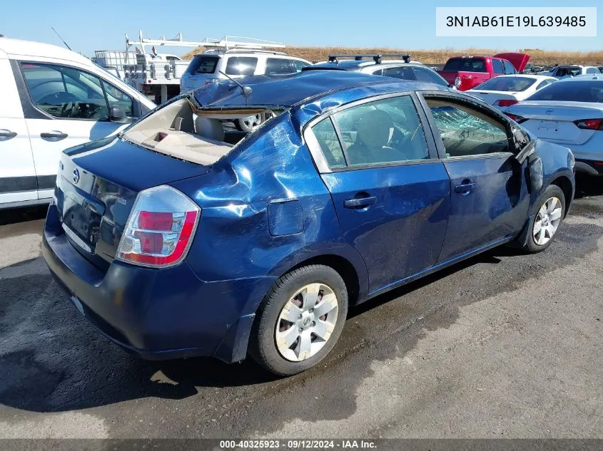 2009 Nissan Sentra 2.0/2.0S/2.0Sl VIN: 3N1AB61E19L639485 Lot: 40325923