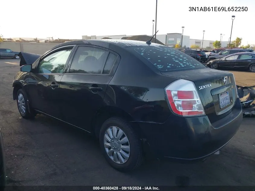 2009 Nissan Sentra 2.0 VIN: 3N1AB61E69L652250 Lot: 40360428