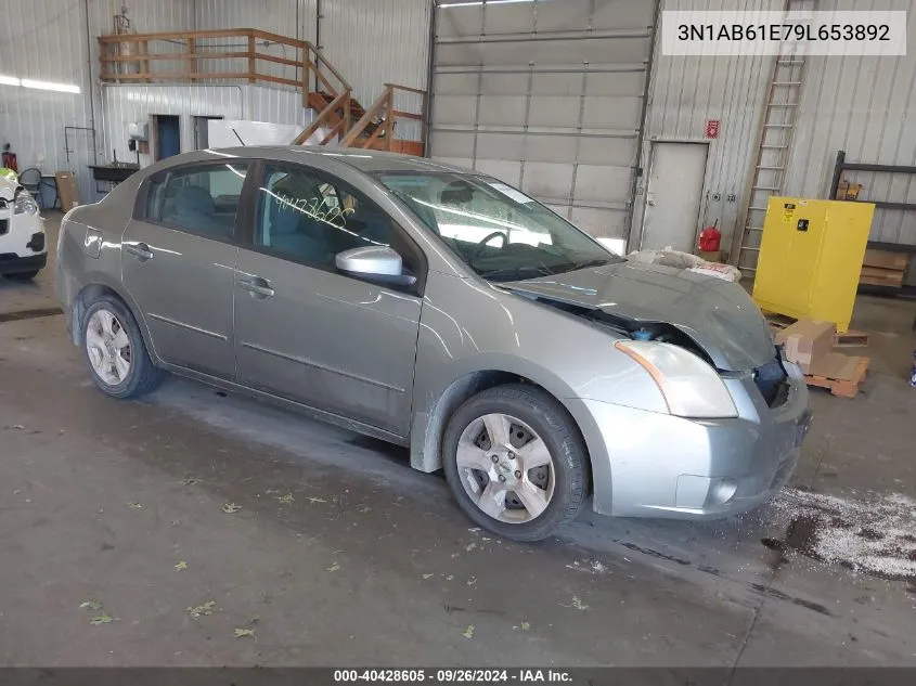 2009 Nissan Sentra 2.0/2.0S/2.0Sl VIN: 3N1AB61E79L653892 Lot: 40428605