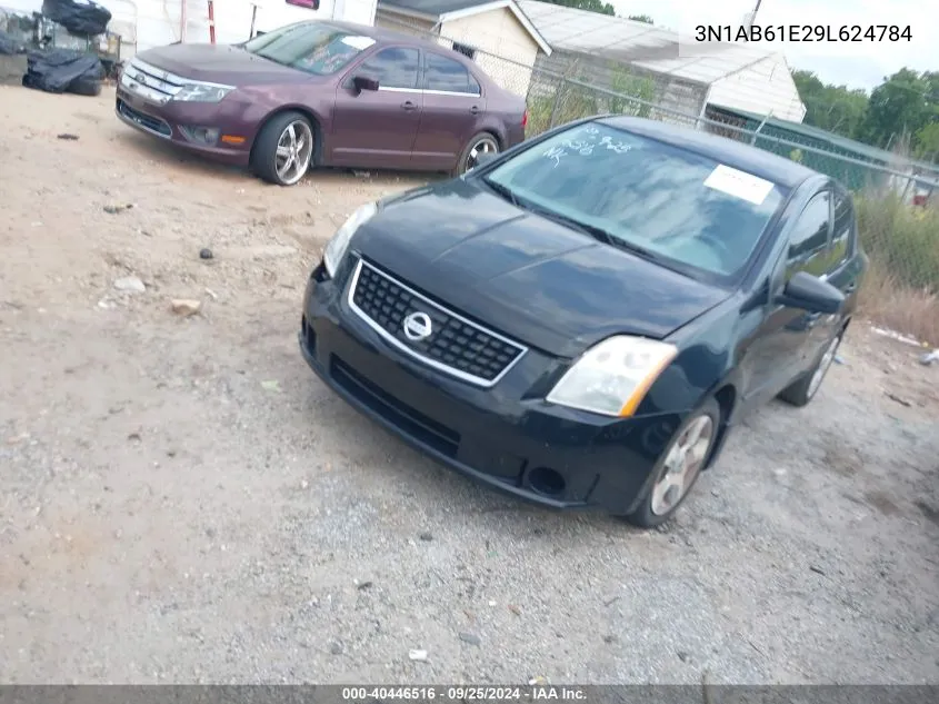 2009 Nissan Sentra 2.0S VIN: 3N1AB61E29L624784 Lot: 40446516