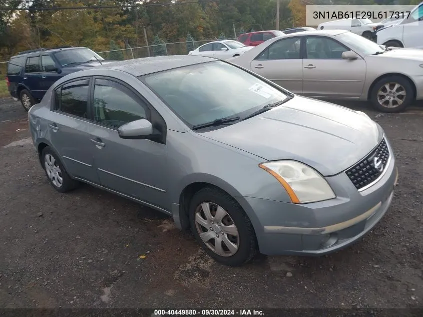 2009 Nissan Sentra 2.0S VIN: 3N1AB61E29L617317 Lot: 40449880