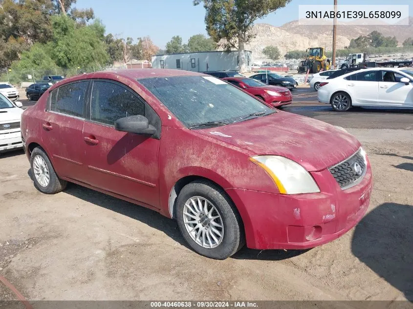 2009 Nissan Sentra 2.0/2.0S/2.0Sl VIN: 3N1AB61E39L658099 Lot: 40460638