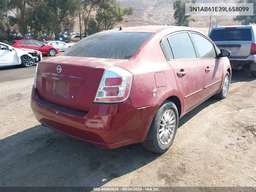 2009 Nissan Sentra 2.0/2.0S/2.0Sl VIN: 3N1AB61E39L658099 Lot: 40460638