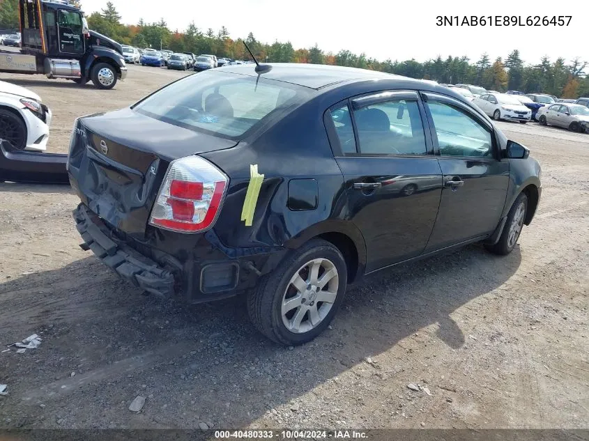 2009 Nissan Sentra 2.0Sl VIN: 3N1AB61E89L626457 Lot: 40480333