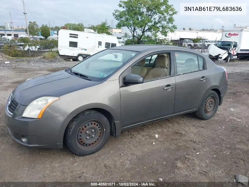 2009 Nissan Sentra 2.0S VIN: 3N1AB61E79L683636 Lot: 40501071