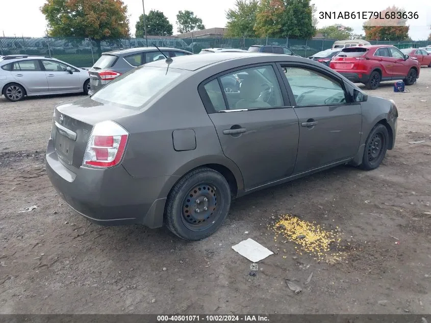 2009 Nissan Sentra 2.0S VIN: 3N1AB61E79L683636 Lot: 40501071