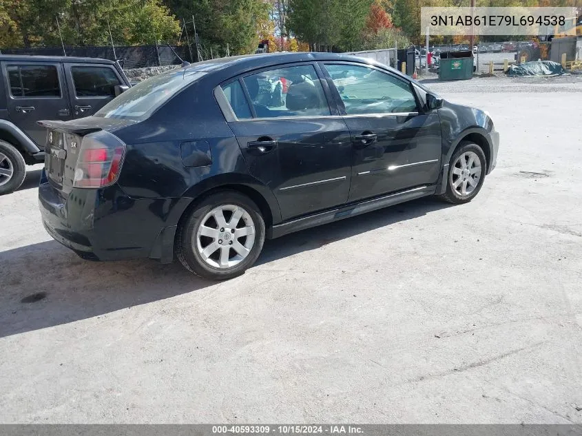 2009 Nissan Sentra 2.0Sr VIN: 3N1AB61E79L694538 Lot: 40593309