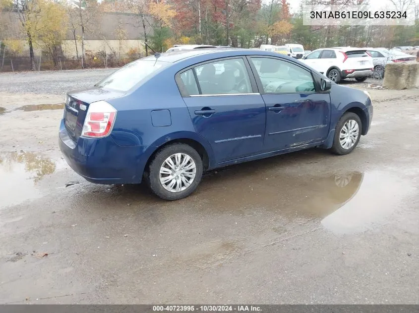 2009 Nissan Sentra 2.0 VIN: 3N1AB61E09L635234 Lot: 40723995