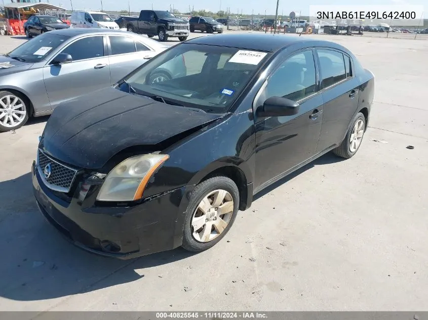 2009 Nissan Sentra 2.0 VIN: 3N1AB61E49L642400 Lot: 40825545