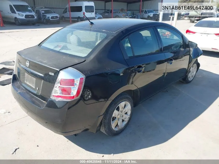 2009 Nissan Sentra 2.0 VIN: 3N1AB61E49L642400 Lot: 40825545