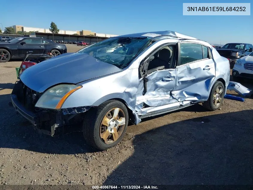 2009 Nissan Sentra 2.0S VIN: 3N1AB61E59L684252 Lot: 40867644