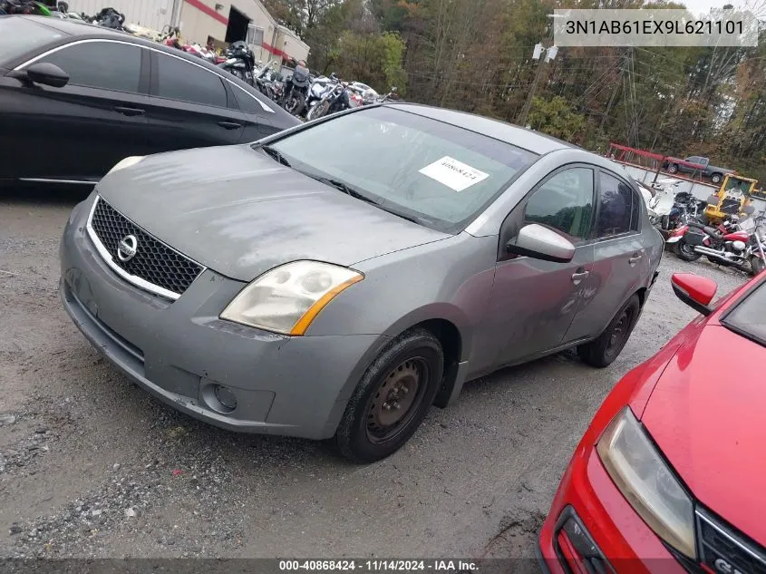 2009 Nissan Sentra 2.0 VIN: 3N1AB61EX9L621101 Lot: 40868424