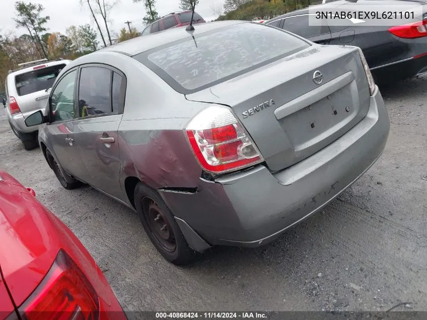 2009 Nissan Sentra 2.0 VIN: 3N1AB61EX9L621101 Lot: 40868424