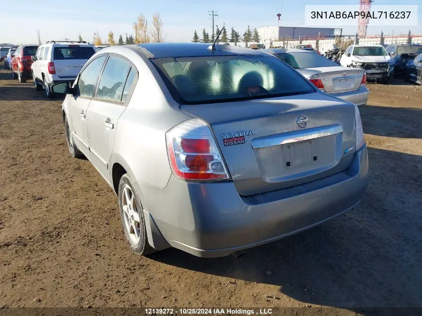 2010 Nissan Sentra 2.0S VIN: 3N1AB6AP9AL716237 Lot: 12139272