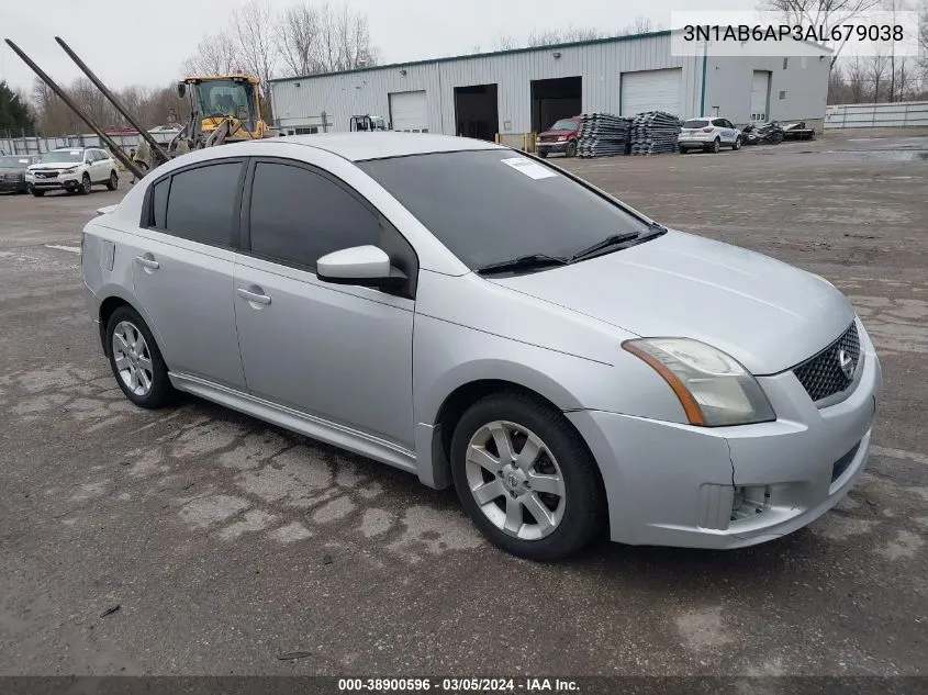 2010 Nissan Sentra 2.0Sr VIN: 3N1AB6AP3AL679038 Lot: 38900596