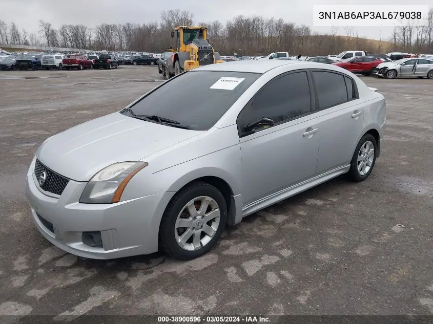 2010 Nissan Sentra 2.0Sr VIN: 3N1AB6AP3AL679038 Lot: 38900596