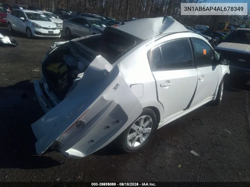 2010 Nissan Sentra 2.0Sr VIN: 3N1AB6AP4AL678349 Lot: 39675088