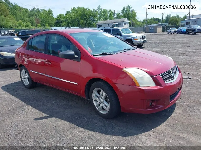 2010 Nissan Sentra 2.0/2.0S/Sr/2.0Sl VIN: 3N1AB6AP4AL633606 Lot: 39818795