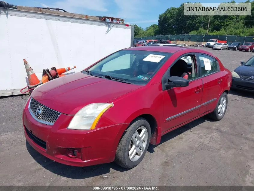 2010 Nissan Sentra 2.0/2.0S/Sr/2.0Sl VIN: 3N1AB6AP4AL633606 Lot: 39818795