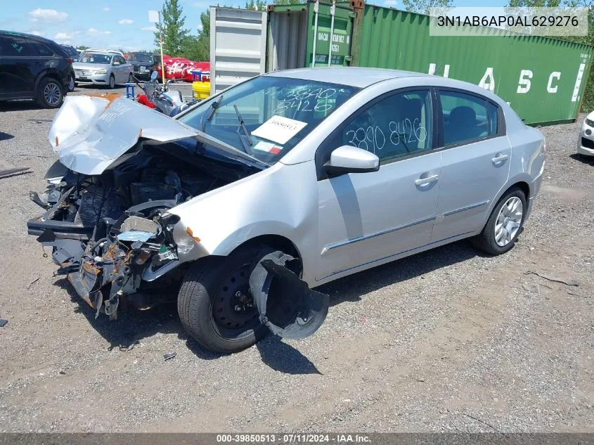 2010 Nissan Sentra 2.0S VIN: 3N1AB6AP0AL629276 Lot: 39850513