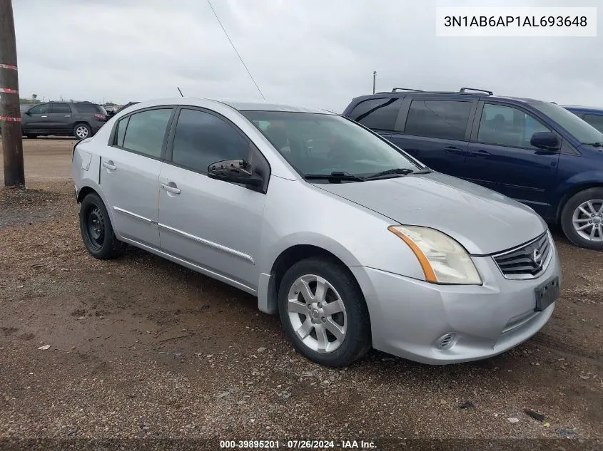 3N1AB6AP1AL693648 2010 Nissan Sentra 2.0S