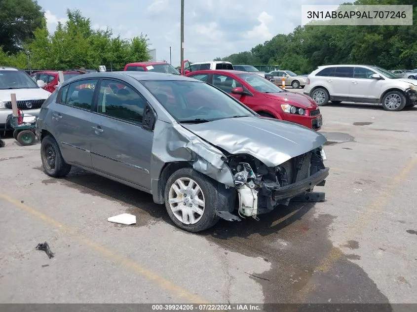 2010 Nissan Sentra 2.0S VIN: 3N1AB6AP9AL707246 Lot: 39924205