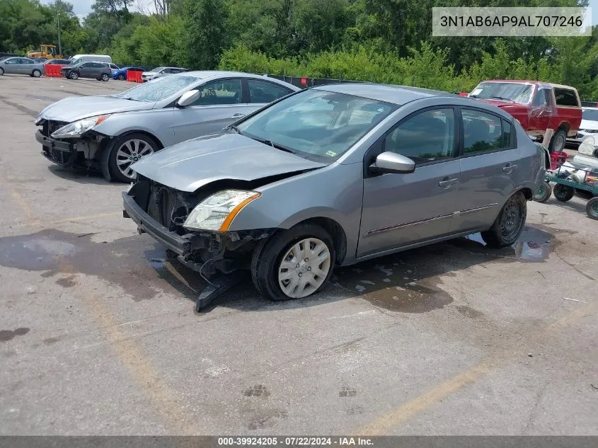 2010 Nissan Sentra 2.0S VIN: 3N1AB6AP9AL707246 Lot: 39924205