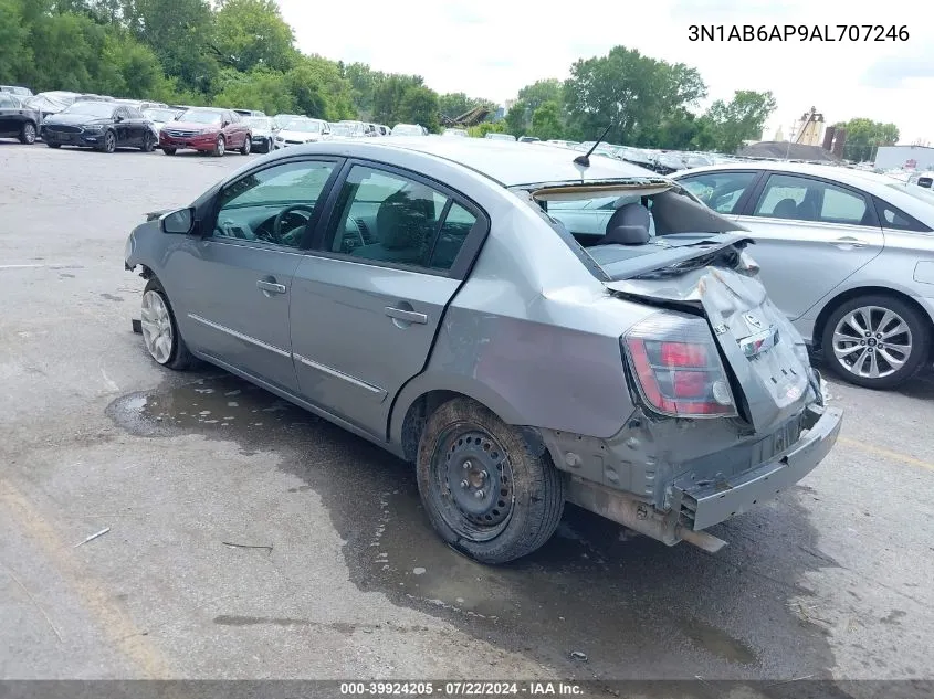 2010 Nissan Sentra 2.0S VIN: 3N1AB6AP9AL707246 Lot: 39924205