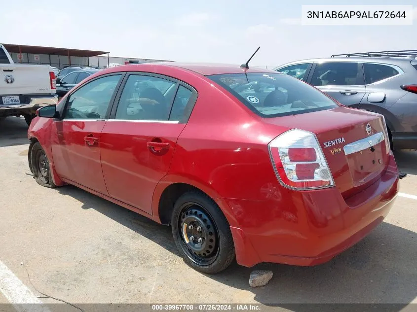 3N1AB6AP9AL672644 2010 Nissan Sentra 2.0