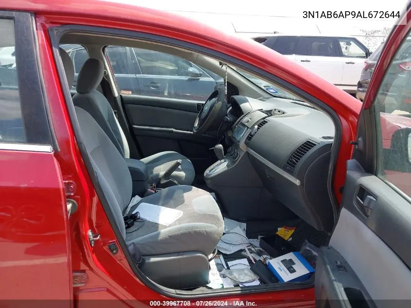 2010 Nissan Sentra 2.0 VIN: 3N1AB6AP9AL672644 Lot: 39967708