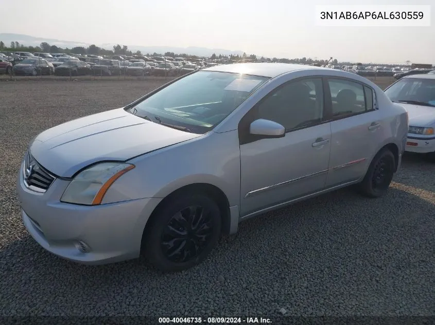 2010 Nissan Sentra 2.0S VIN: 3N1AB6AP6AL630559 Lot: 40046735