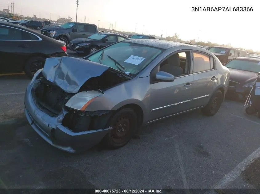 2010 Nissan Sentra 2.0Sl VIN: 3N1AB6AP7AL683366 Lot: 40075723