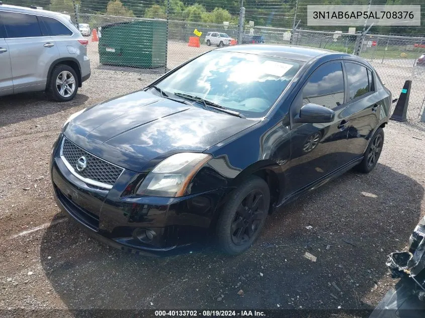 2010 Nissan Sentra 2.0Sr VIN: 3N1AB6AP5AL708376 Lot: 40133702