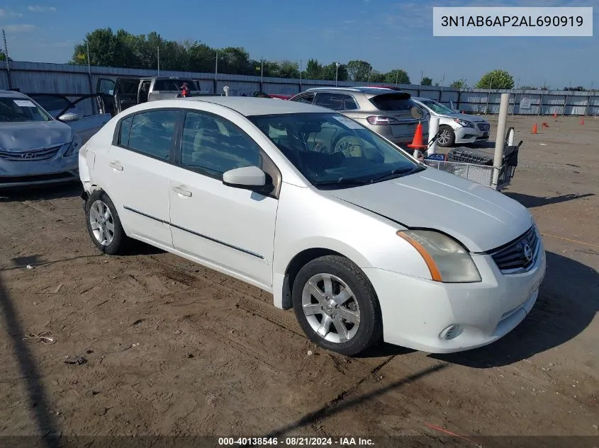 3N1AB6AP2AL690919 2010 Nissan Sentra 2.0S