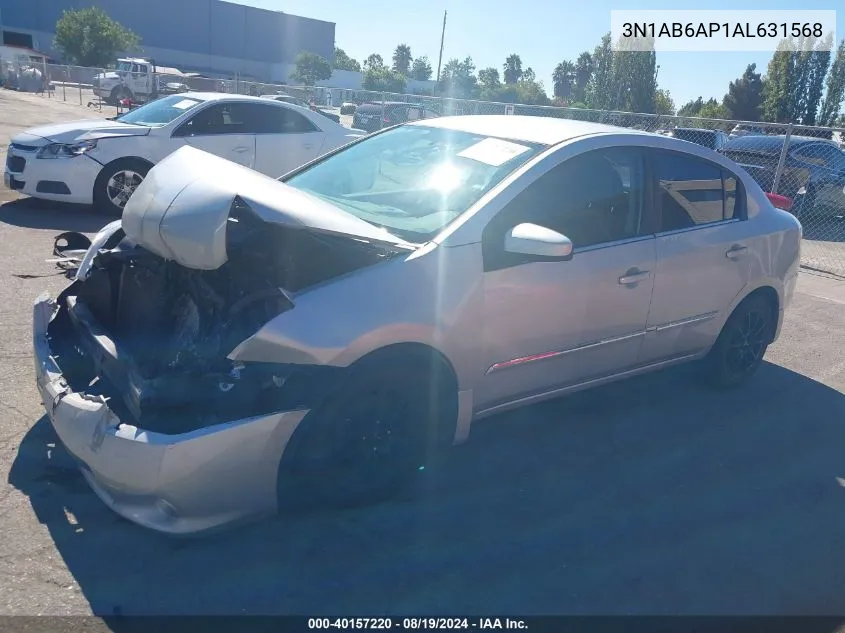 2010 Nissan Sentra 2.0S VIN: 3N1AB6AP1AL631568 Lot: 40157220