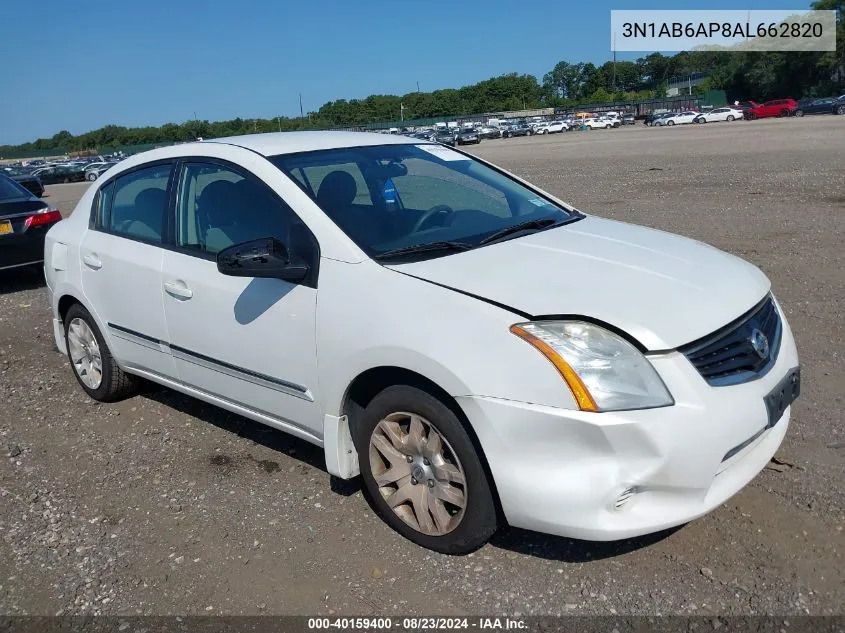 3N1AB6AP8AL662820 2010 Nissan Sentra 2.0S