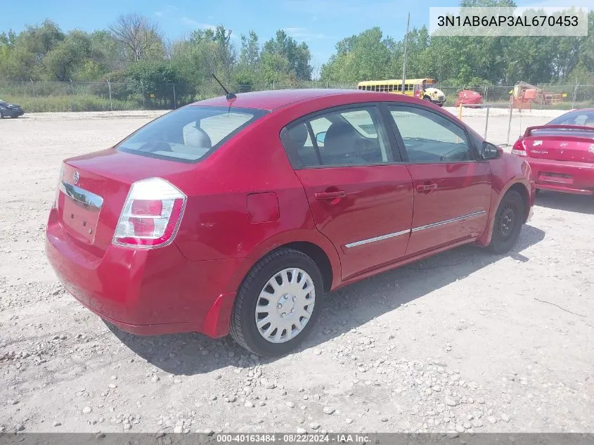 3N1AB6AP3AL670453 2010 Nissan Sentra 2.0S