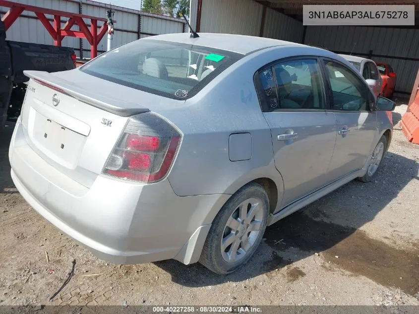 3N1AB6AP3AL675278 2010 Nissan Sentra 2.0Sr