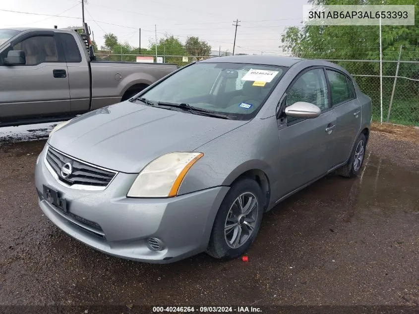 2010 Nissan Sentra 2.0 VIN: 3N1AB6AP3AL653393 Lot: 40246264