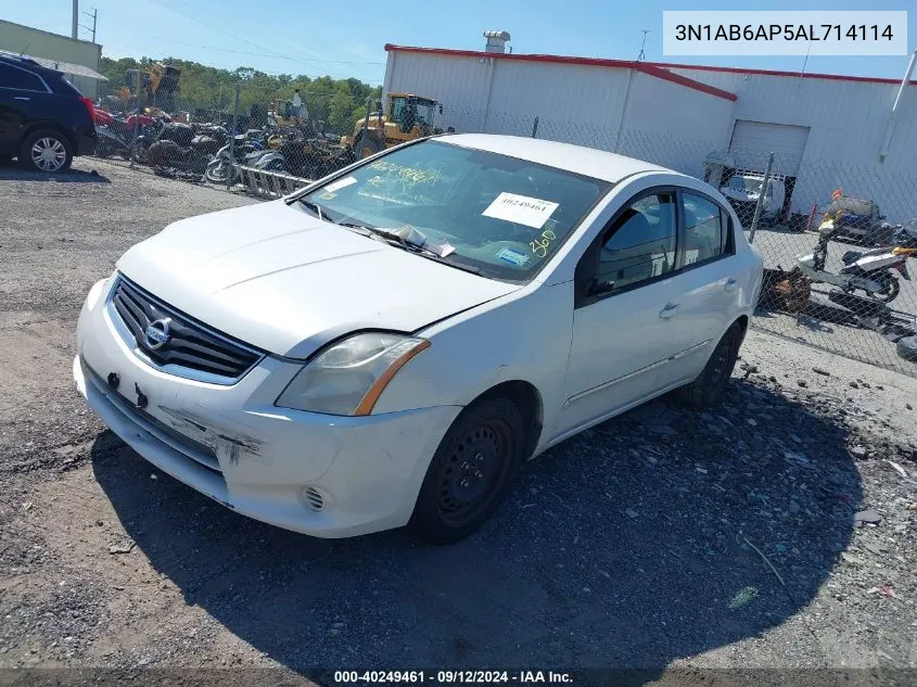 2010 Nissan Sentra 2.0S VIN: 3N1AB6AP5AL714114 Lot: 40249461