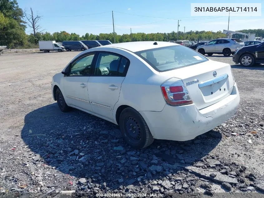 3N1AB6AP5AL714114 2010 Nissan Sentra 2.0S