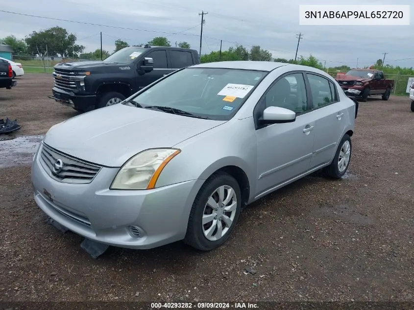 3N1AB6AP9AL652720 2010 Nissan Sentra 2.0S