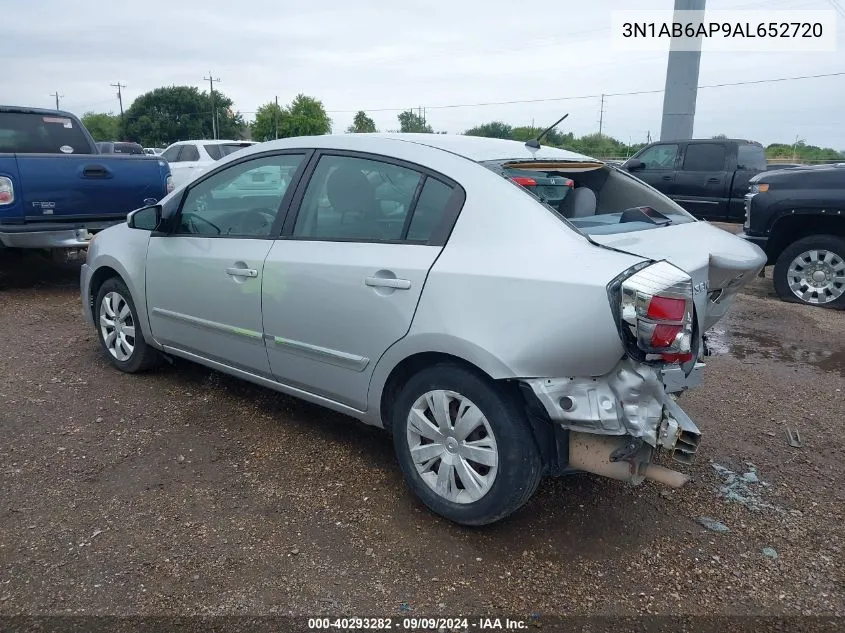 3N1AB6AP9AL652720 2010 Nissan Sentra 2.0S