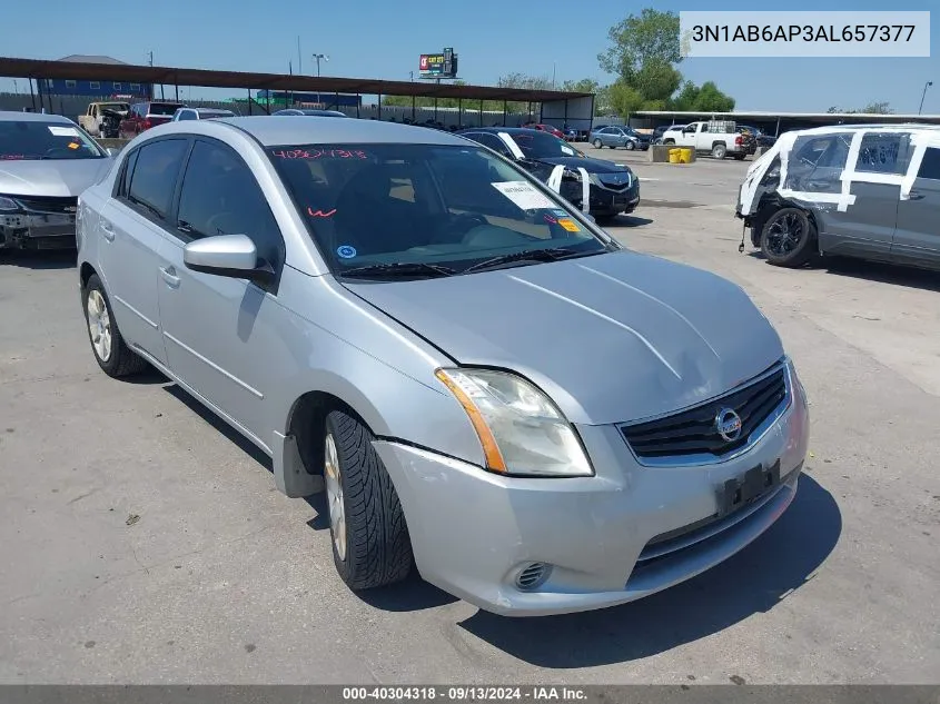 2010 Nissan Sentra 2.0 VIN: 3N1AB6AP3AL657377 Lot: 40304318